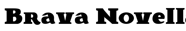 Brava Novella font preview